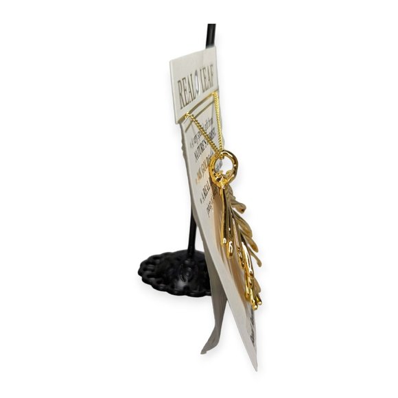 Real Leaf 24k Gold Finish Redwood Needle - Picture 2 of 5